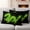 Green, variant on Dragon Flames Outdoor Waterproof Pillow Covers, Orange Dragons Abstract Modern Art Decorative Square Throw Pillowcase Sofa Cushion Sham for Patio/Couch/Chair, 24"x24" 2 Pack