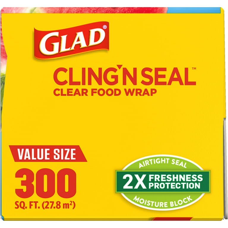 Glad Press'n Seal Freezer Sealable Wrap, 50 Sq Ft