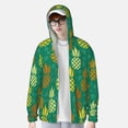 thumbnail image 4 of Goofa Pineapples1 Printed Women's UPF 50+ Sun Protection Hoodie Jacket Lightweight Long Sleeve Sun Shirt for Women with Pocket Hiking Outdoor-, 4 of 9