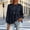 Navy, variant on Women's Peplum Crewneck Sweatshirt, Long Sleeve Relaxed Pullover Top with Tiered Ruffle Hem