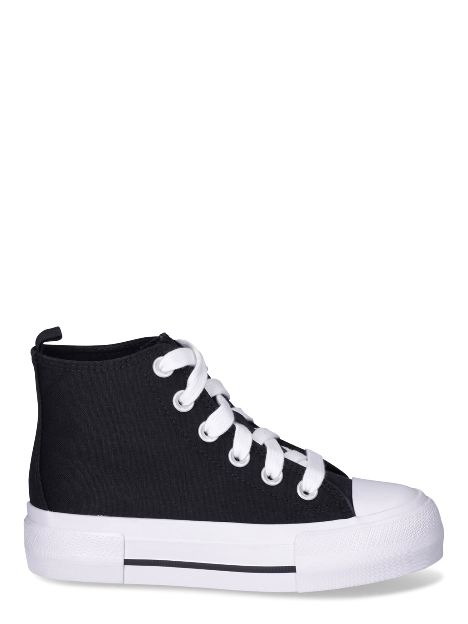 Wonder Nation Little Girls and Big Girls Platform High Top Sneakers, Sizes 13-6