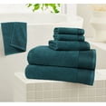 thumbnail image 2 of GLAMBURG Ultra Soft 6 Pack Cotton Towel Set, Contains 2 Bath Towels 28x55 inches, 2 Hand Towels 16x24 inches & 2 Wash Coths 12x12 inches, Compact Lightweight Quickdry Towel Set for Everyday use- Teal, 2 of 8