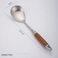 thumbnail image 1 of 1pc Stainless Steel Wok Spatula Wood Handle Cooking Shovel Ladle Kitchen Utensils Baking Cooking Tools Kitchenware Cookware, 1 of 7