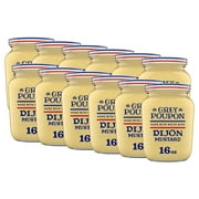 (12 pack) Grey Poupon Dijon Mustard, 16 oz. Jar