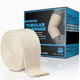 Medline Medigrip LF Elastic Tubular Support Bandage - 1 Roll, Size D: 3 Inch Wide X 11 Yards, For Sprains, Edema & Joint Support
