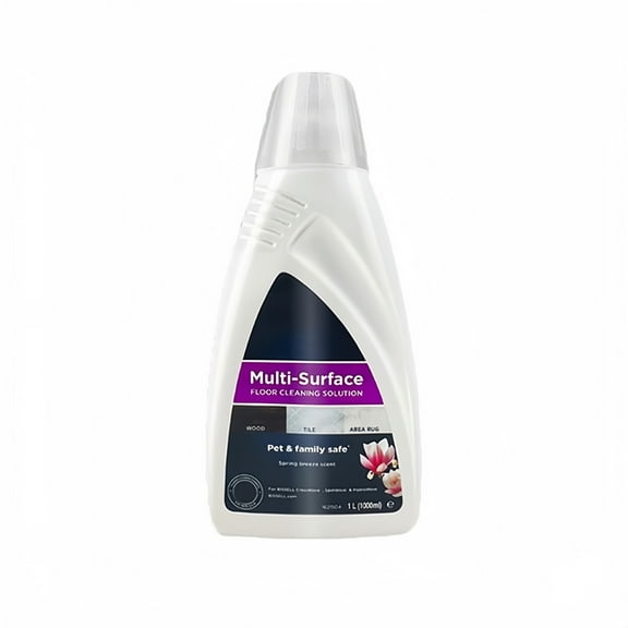 Compatible with Bissell CrossWave HF3 floor scrubber, net content 33.82 fl oz (1000 ml), vacuum cleaner cleaning solution, floor cleaner, floor care solution.