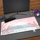 thumbnail image 3 of Alfombrilla de ratón de estilo japonés con diseño de flor de cerezo Fuji, alfombrilla de ratón grande XXL para Gamer XL, 100x50, alfombrillas de escritorio, teclado, alfombrilla de goma para mesa, 3 of 5