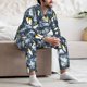 thumbnail image 5 of Balery Penguin Arctic Adventure Pijama para Hombre de Dos Piezas con Manga Larga, Conjunto de Dormir y Descanso Suave con Bolsillos-XX-Large, 5 of 5