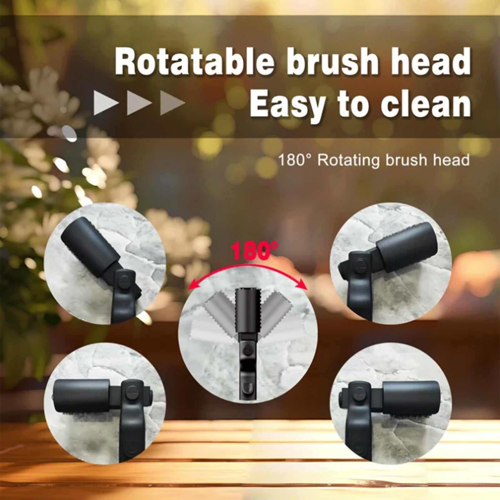 Electric Grill Brush for Outdoor Grill Rechargeable Electric Grill Cleaning Brush with Adjustable Head, Heat-Resistant Handle for Outdoor Grill Maintenance Electric Grill Cleaner