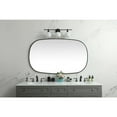 thumbnail image 3 of Elegant Decor Metal Frame Oval Mirror 36x60 Inch in Black, 3 of 11