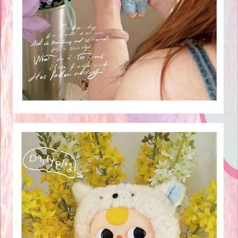 Baby Three Big Heads Baby Zipper Pouch Plush Blind Box Gift Baby Three Big Heads Baby Zipper Pouch Plush Blind Box Gift