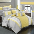 thumbnail image 5 of 24 Piece Marlington Complete Pin tuck Embroidery bedding Comforter Set, 5 of 6