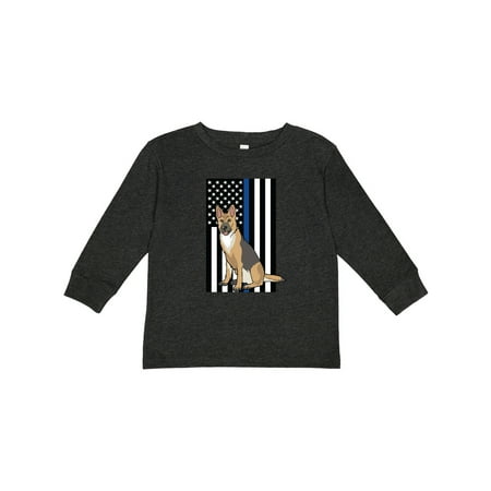 

Inktastic Law Enforcement Flag Dog K-9 Gift Toddler Boy or Toddler Girl Long Sleeve T-Shirt