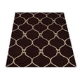 thumbnail image 3 of Rugsotic Carpets Hand Tufted Wool Eco-Friendly 4'x6' Area Rugs Rectangle Brown Beige Geometric Modern High Pile Thick Handmade Anti Skid Indoor Rug for Living Room, Bedroom K01004, 3 of 5