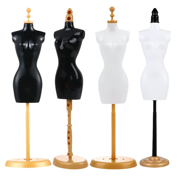 4 Pcs Doll Dress Form Clothing Clothes Displaying Racks Mannequin Model