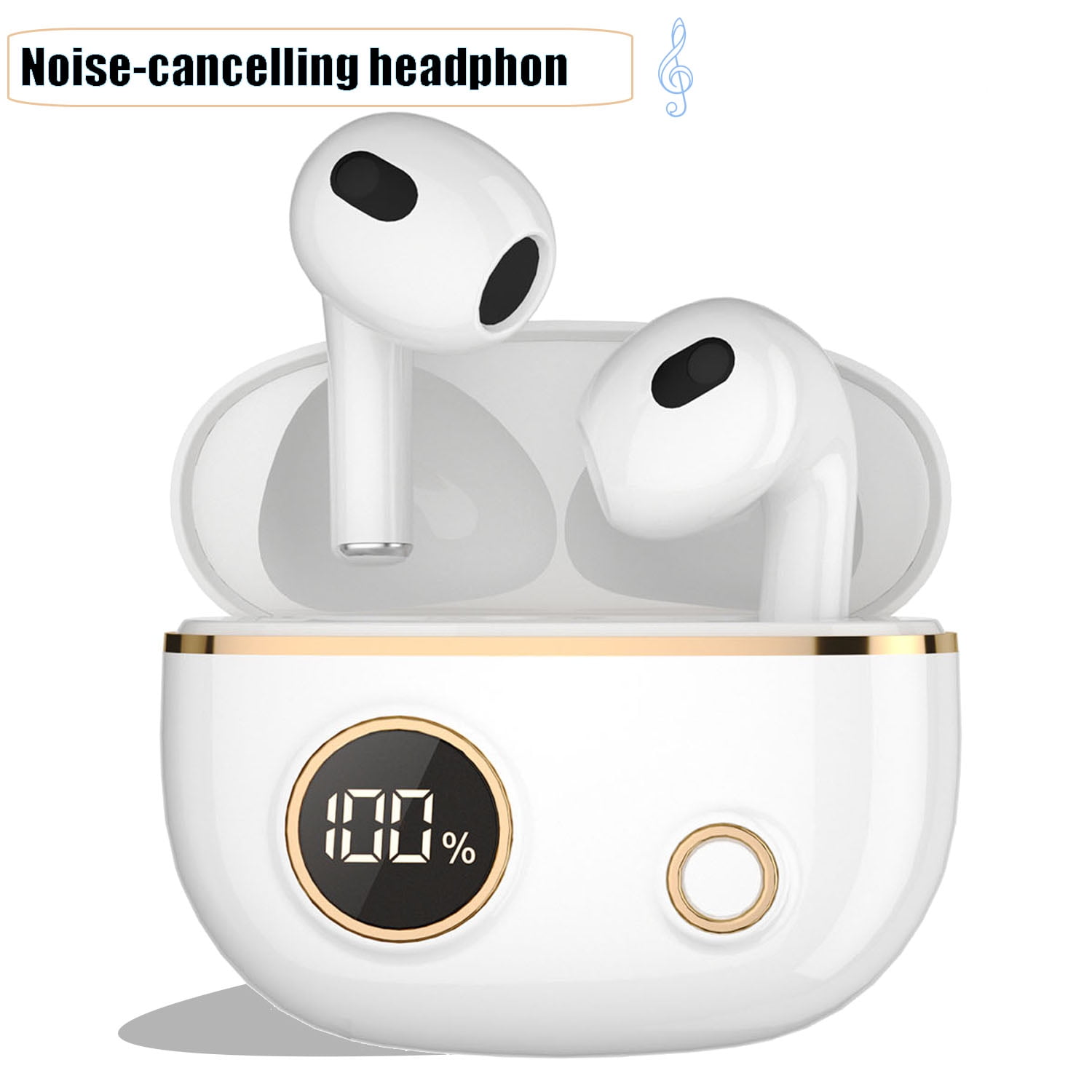 ROWFRO  Wireless Earbuds,5.0 Stereo in-Ear Earphones with Built-in Mic Headset for Sport  for iPhone 14 Pro Max XS XR Samsung Android