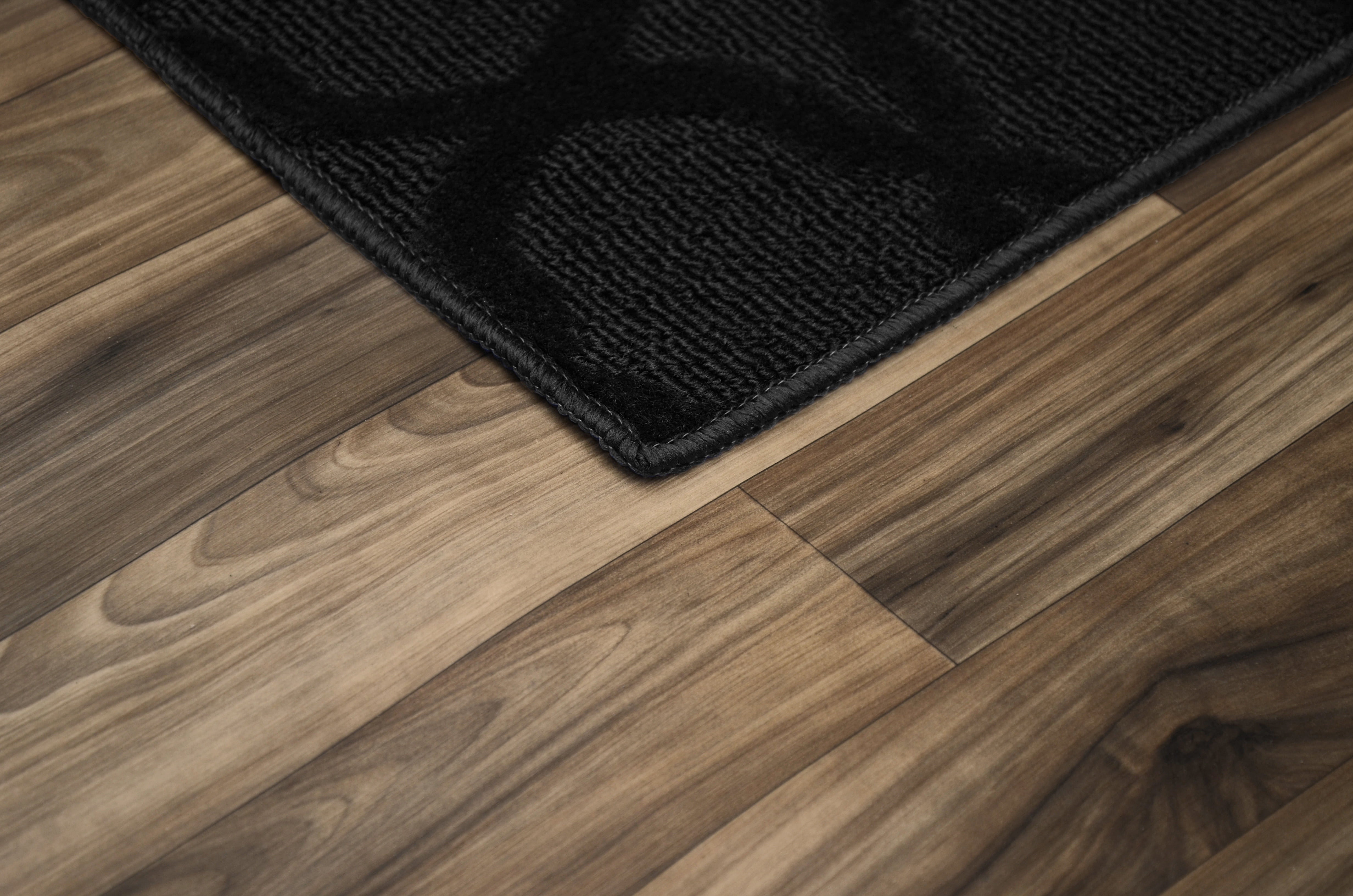 Garland Rug Sparta Black Indoor Runner Rug, 2' x 12'