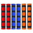 thumbnail image 1 of Miangastore Pvc Hand Grip Replacement Blue Comfortable Grip For Electric Vehicle Use 3Pairs 3.9In, 1 of 1