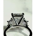 thumbnail image 4 of Jewelerix 3 Stone Radiant Cut Ring 925 Silver Moissanite Diamond Engagement Ring 2.50 CT Proposal Wedding Ring, 4 of 5