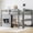 Gray, variant on Harper & Bright Designs Twin Size Loft Bed with Chalkboard and Built-in Bookshelf, Wood Loft Bed Frame with Ladder and Guardrails for Boys and Girls, White