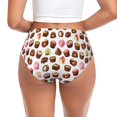 thumbnail image 3 of Womens Underwear Cute Chocolate Print Cuteness No Show Seamless Underwear for Women, Soft Stretch Women's Panties, Hipster Ladies Panties Bikini Underwear Briefs, 3 of 6