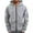 Light Gray, variant on MIASHUI Men's Spring Fall Hooded Sweatshirt Zip Up Arm Pocket Open Front Athletic Big and Tall Casual Jacket Grey,S