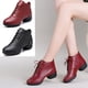 thumbnail image 2 of Zapatillas de baile para mujer, zapatos de baile de Jazz para mujer, zapatos deportivos modernos de salón para mujer en negro y rojo, talla 34-42, 2 of 5