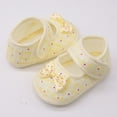 thumbnail image 3 of Gyratedream Infant Baby Girls Cute Daisy Soft Soled Cotton Shoes Anti-slip Princess Crib Shoes for 0-18M, 3 of 5