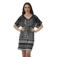 thumbnail image 1 of Moomaya Birthday Dresses Women Printed Work Dress Women Office V Neck Dresses, 1 of 6
