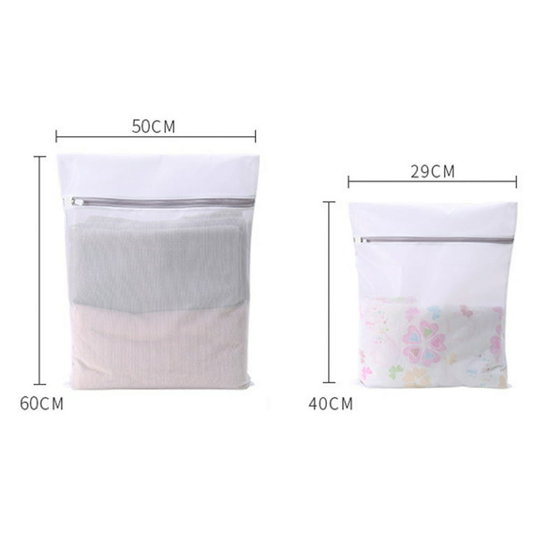 3 Size Zippered Mesh Laundry Wash Bags Foldable Delicates Lingerie Bra Sock  Underwear Clothes Protection Net For Washing Machine - Laundry Bags -  AliExpress