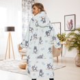 thumbnail image 2 of Sudadera portátil con capucha THREE POODLE Over-Size Sherpa, 2 of 6