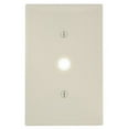 thumbnail image 2 of Leviton PJ11-T Light Almond Midway Nylon Single Gang .406" Cable Wall Plate, 2 of 2