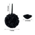 thumbnail image 3 of Efavormart 2 Pack | 7" BLACK Flower Ball Silk Rose Pomander Kissing Ball, 3 of 11