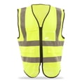 thumbnail image 1 of Chaleco de seguridad reflectante de poliéster de alta visibilidad con bolsillo para ingenieros de trabajo XL, 1 of 14