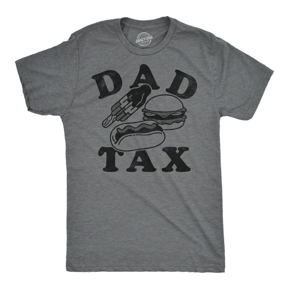 Mens Funny T Shirts Dad Tax Junk Food Sarcastic Food Graphic Novetly Tee for Men Graphic Tees