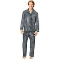 thumbnail image 2 of Hanes Men's and Big Men's Long Sleeve Long Leg Woven Pajama Set, 2-Piece, 2 of 2