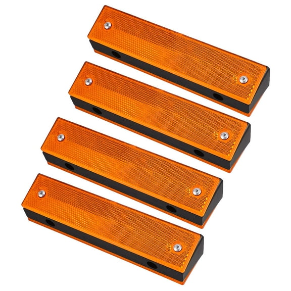 LOLIPPYY Set of 4 Reflective Road Markers for Driveway Safety, Visible Reflectors for Roads and Pavements, Perfect for Highway and Emergency Use