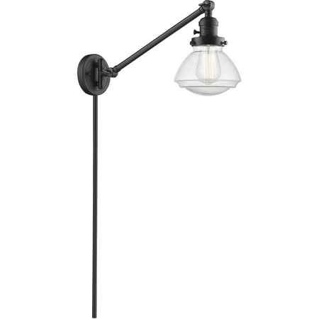 

Oil Rubbed Bronze Tone Wall Sconces 9 Wide Seedy Glass Steel/Cast Brass Medium Base 1 Light Fixture