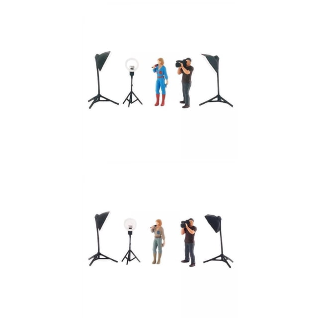 10 Uds., 1/64, Pequeñas Luces de Utilería para fotografía Personas, Accesorios de Diorama Yotijar Accesorios para fotos Luces