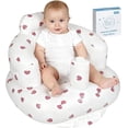 thumbnail image 1 of Asiento Inflable para Niños, Respaldo Inflable Sofá Plegable, Sillas de Baño, Bomba De Aire Incorporada, para Que los Niños Jueguen, Coman, Se Bañen,Hogar,Viaje(Fresa), 1 of 3