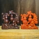thumbnail image 2 of Ebony wood carving of the Five Blessings, solid wood gourd with auspicious symbols of fortune, prosperity, longevity, happiness, and wealth, a craft gift for housewarming or business opening., 2 of 3