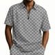 thumbnail image 1 of pstuiky camisetas de manga corta para hombre, Camisa informal de manga corta con botones sueltos y elástica para hombre, estilo veraniego camisetas de hombre l, 1 of 9