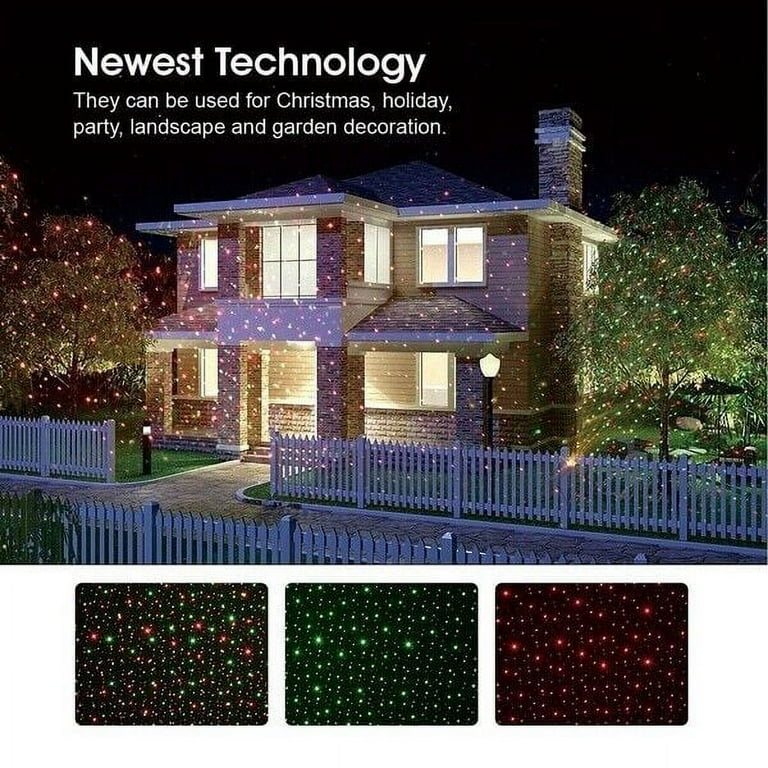 Solar laser 2024 christmas lights
