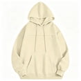 thumbnail image 5 of Womens Hoodies with Dog Pouch Oversized Pet Hoodies Sweatshirt Carrier Large Pocket Hooded Sweatshirt for Puppy Kitten Dogs Holder Beige XXL, 5 of 8