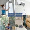 thumbnail image 6 of Tianherq Ceiling Fan Duster with 55 Inch Extension Pole Detachable & Washable Round Head to Clean Bookshelves Wall Corner, 6 of 8