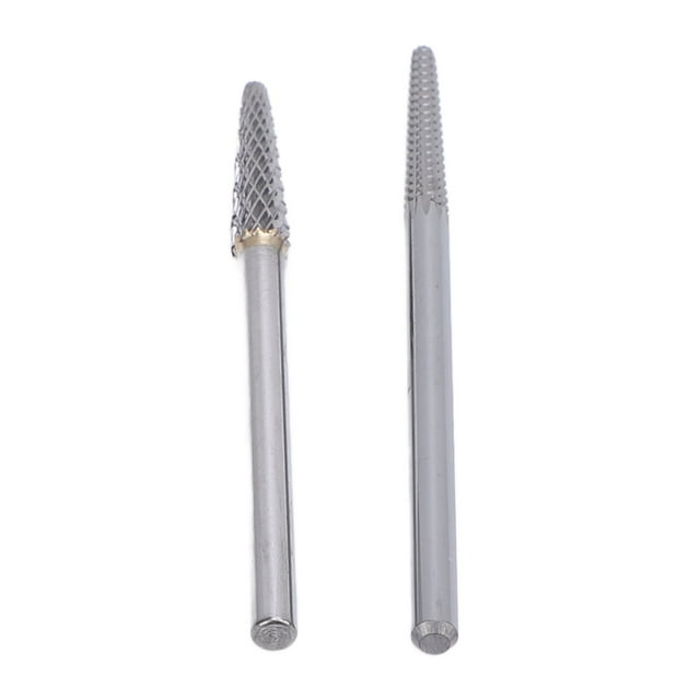 Brocas de Limpiador de Cutículas de Unas, Herramientas de Arte de Unas, Forma de Perforación de Aguja de Aguja de 3/32 Pulgadas 2 piezas para máquina de manicura