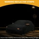 thumbnail image 3 of Funda para auto impermeable para todo clima, protección exterior completa contra el sol y la lluvia, con tiras reflectantes, negra para Lexus LC, 3 of 5