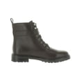 thumbnail image 2 of LAUREN RALPH LAUREN Womens Brown Logo Buckle Accent Lug Sole Elridge Round Toe Block Heel Lace-Up Leather Booties 7 B, 2 of 3