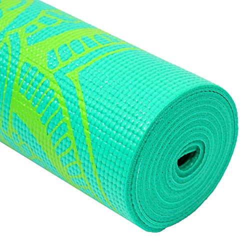 Sol Living 6P Free Yoga Mat Yoga Mat Stretching Pilates Meditation Exercise Mat Gym Equipment Non Slip Portable Travel Yoga Accessories Foldable Workout Mat - 24" x 72" - Green