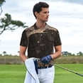 thumbnail image 3 of Vsdgher Starry Night Black Sheep Polo Shirts for Men, Men's Short Sleeve Stretch Polo Shirt, Shirts for Men-Medium, 3 of 6